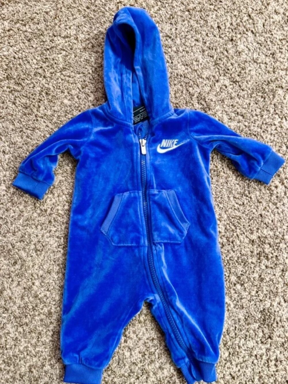 Nike Velvet Hooded Romper